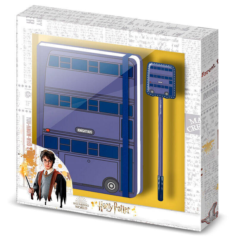 Set Diario + Boligrafo Knight Bus Harry Potter