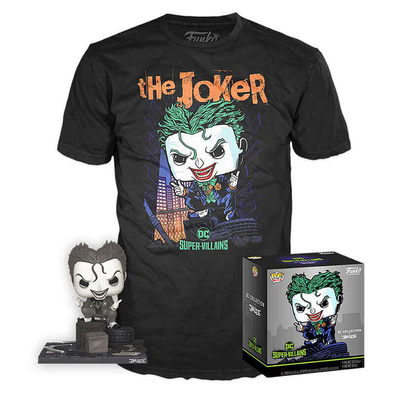 Set Figura Pop & Tee Dc Comics Jim Lee Joker
