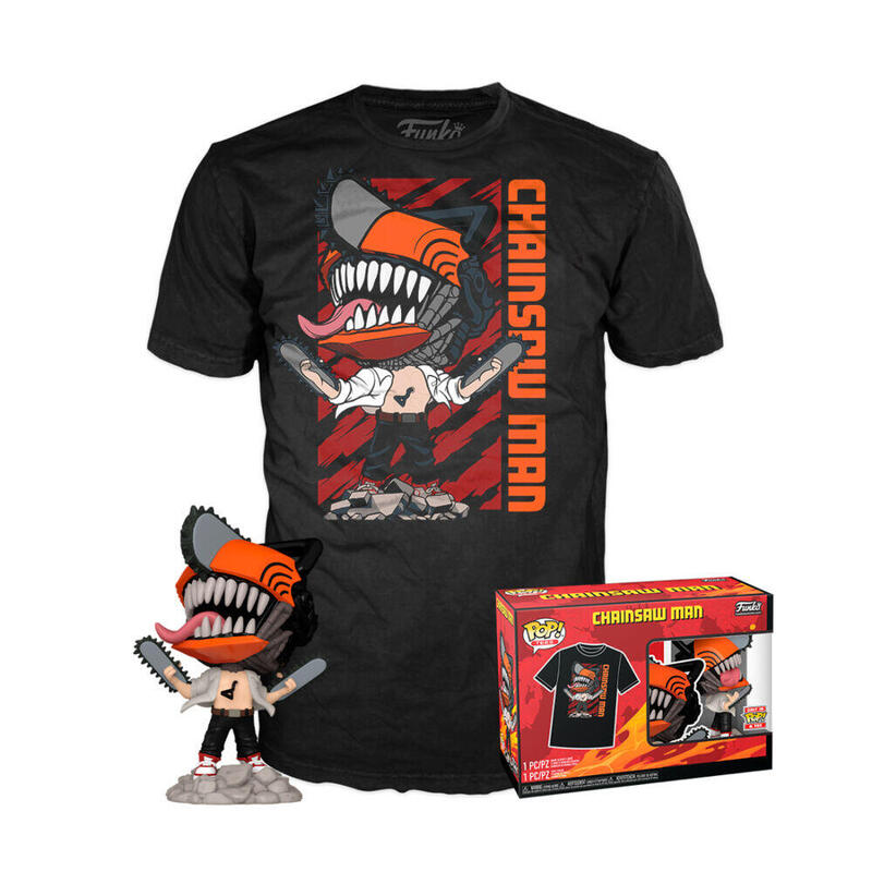 Set Figura Pop Tee Leaping Chainsaw Man Talla M