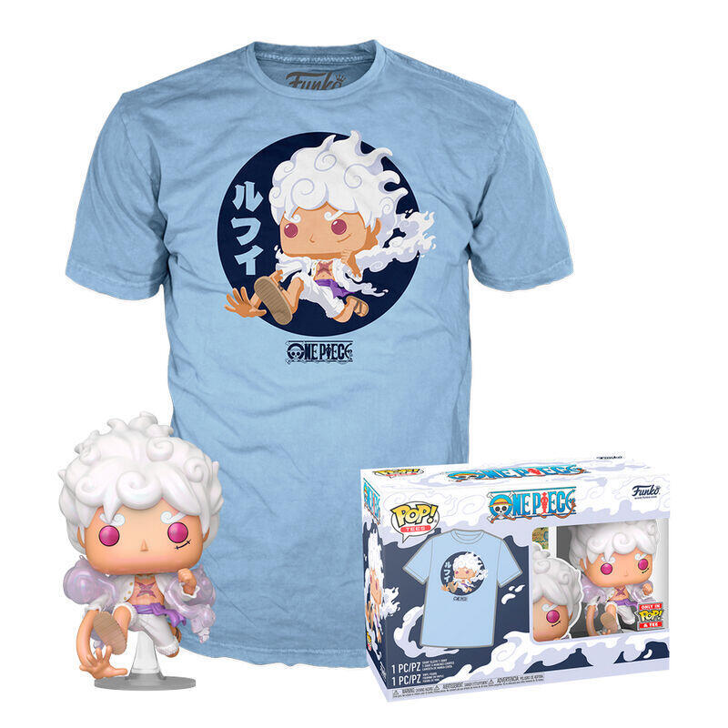 Set Figura Pop Tee One Piece Luffy Fifth Gear Talla Xl