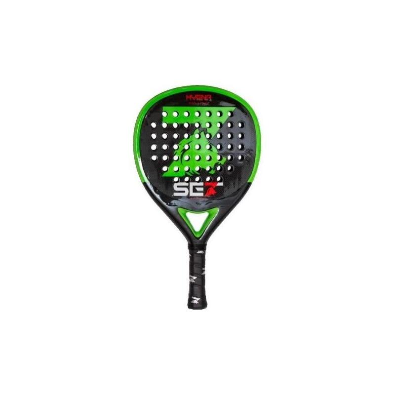 Set Hawk Pala De Padel - Forma Redonda - Marco 100% Carbono - Cara 100% Carbono 3k - Nucleo Goma Eva Extra Soft