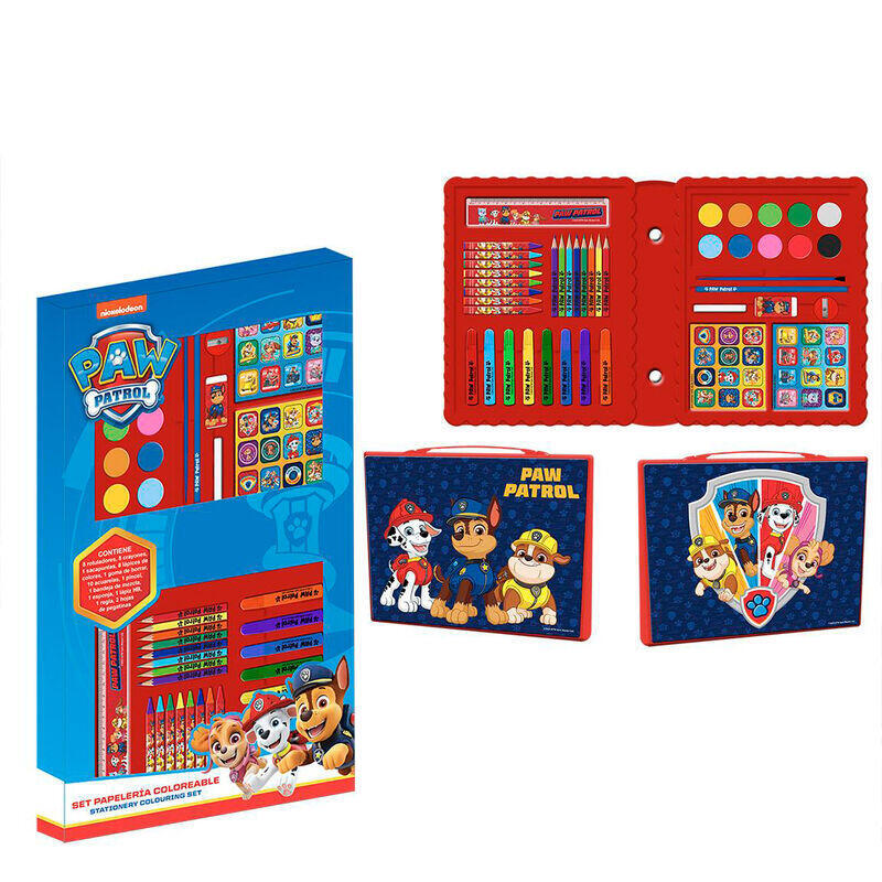Set Papeleria Coloreable Patrulla Canina Paw Patrol