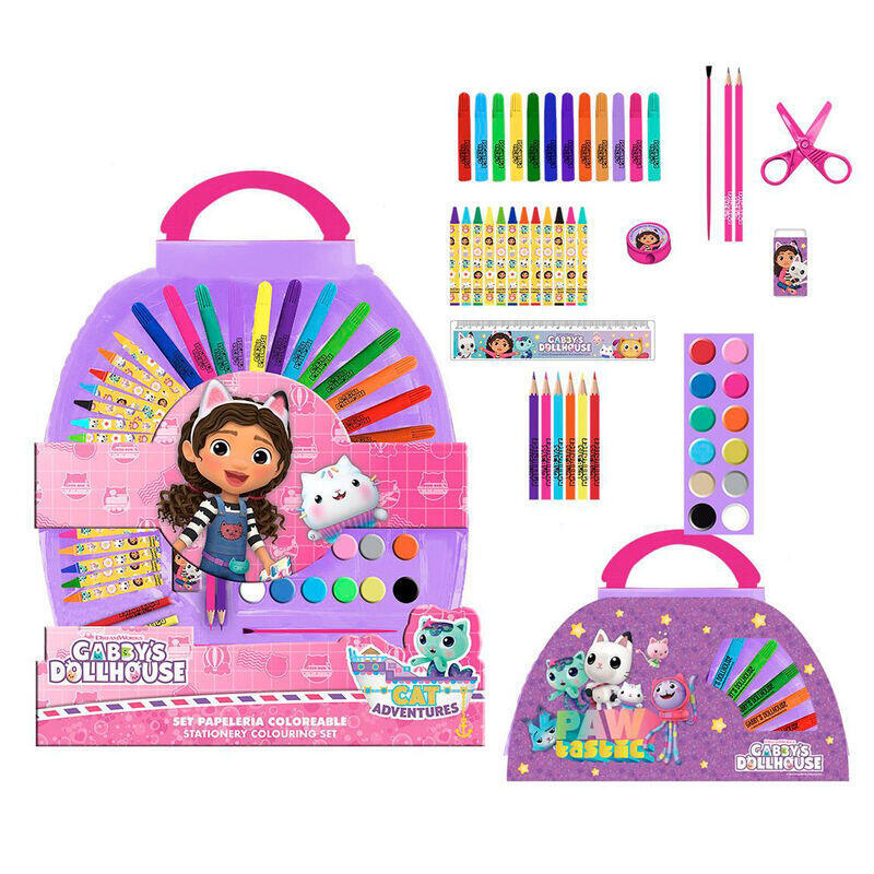 Set Papeleria La Casa De Muñecas De Gabby 50pzs