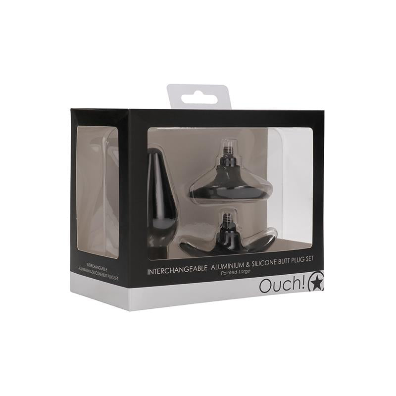 Set Plug Anal Y Ventosa Putiaguda Grande Negro