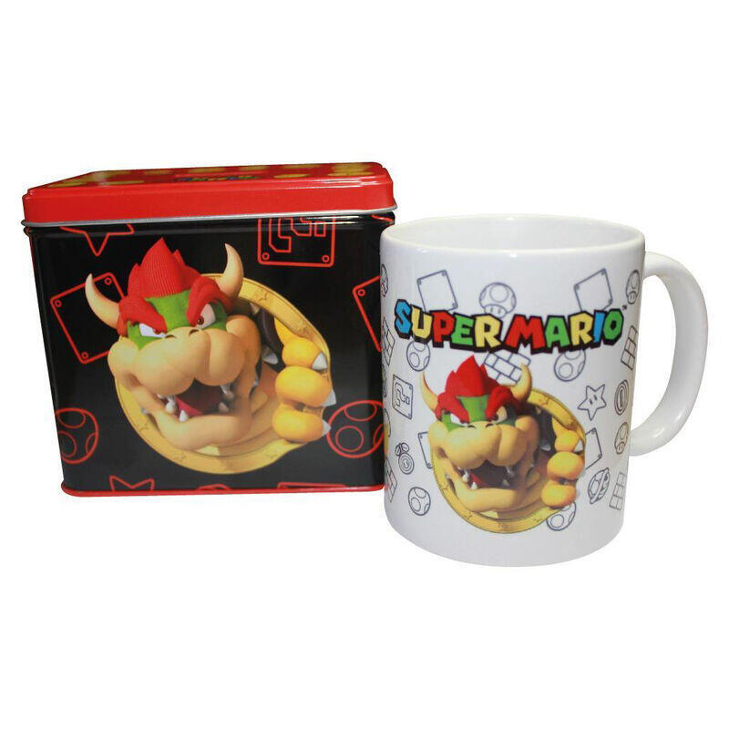 Set Taza + Hucha Bowser Super Mario Bros Nintendo