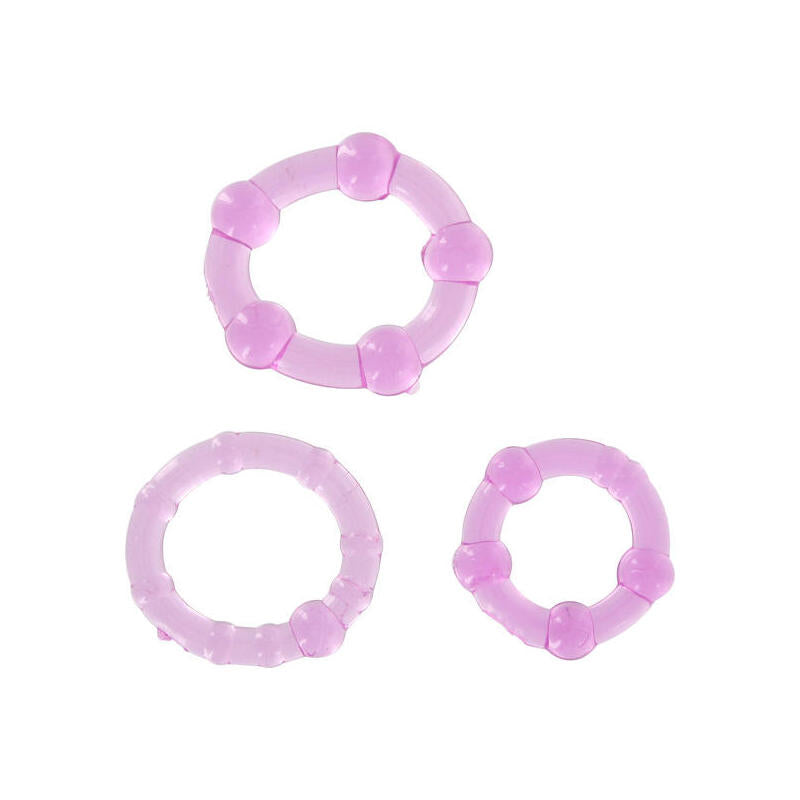 Seven Creations - Juego Tres Anillos Pene Lila