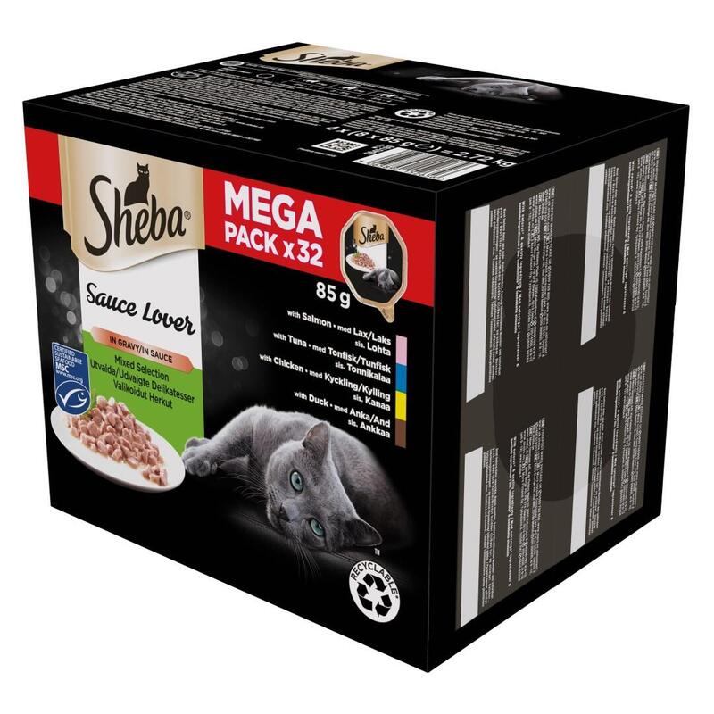 Sheba Tacka Sos Kacz/Kur/Los/Tun 32x85g