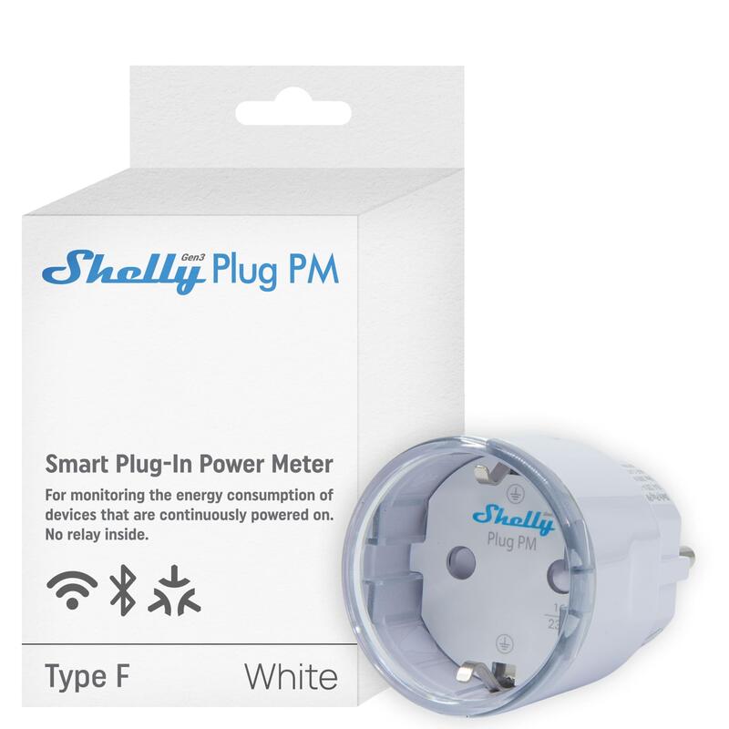 Shelly Plug & Play Plug Pm Gen3 Blanco