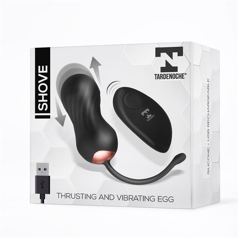 Huevo Vibrador Shove Con Control Remoto Usb Función Movimiento Up And Down Usb Silicona