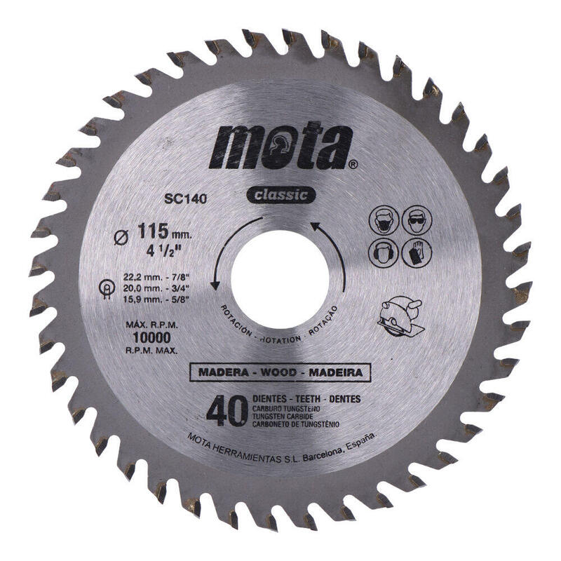 Sierra Circular Widia Ø115 Mm 40 Dientes