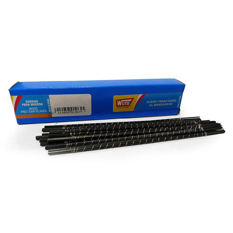 Sierra De Marqueteria Para Madera, 6/13cm 20tpi (Caja 144 Sierras) Wuto