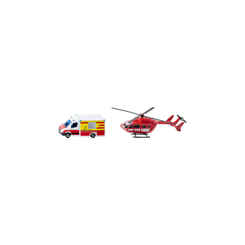Siku Super Mercedes-Benz Ambulancia Y Helicóptero, Modelo De Vehículo 10174800000
