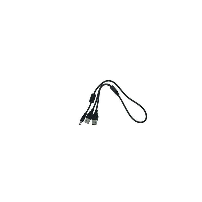 Silex Y-Usb Mromcable F. Br-500ac Negro 50cm 2xusb-A->Dc-Meckerclass4