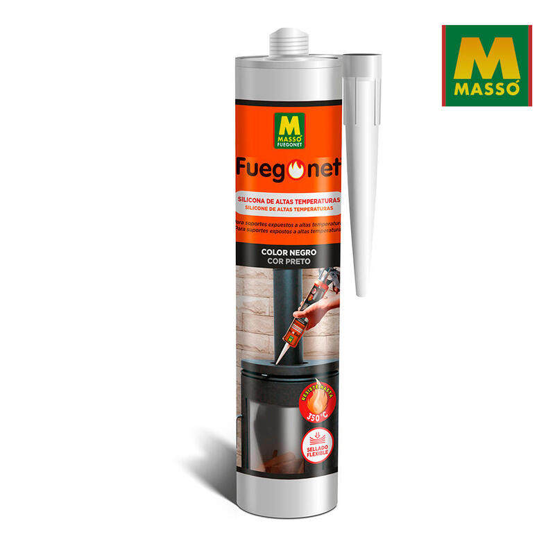 Silicona Refractaria 300ml. Fuegonet Massó
