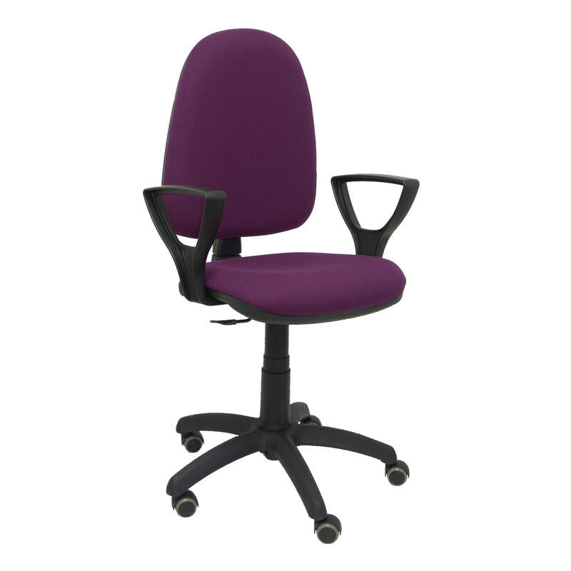 Silla Ayna Bali Morado Brazos Fijos Ruedas De Par