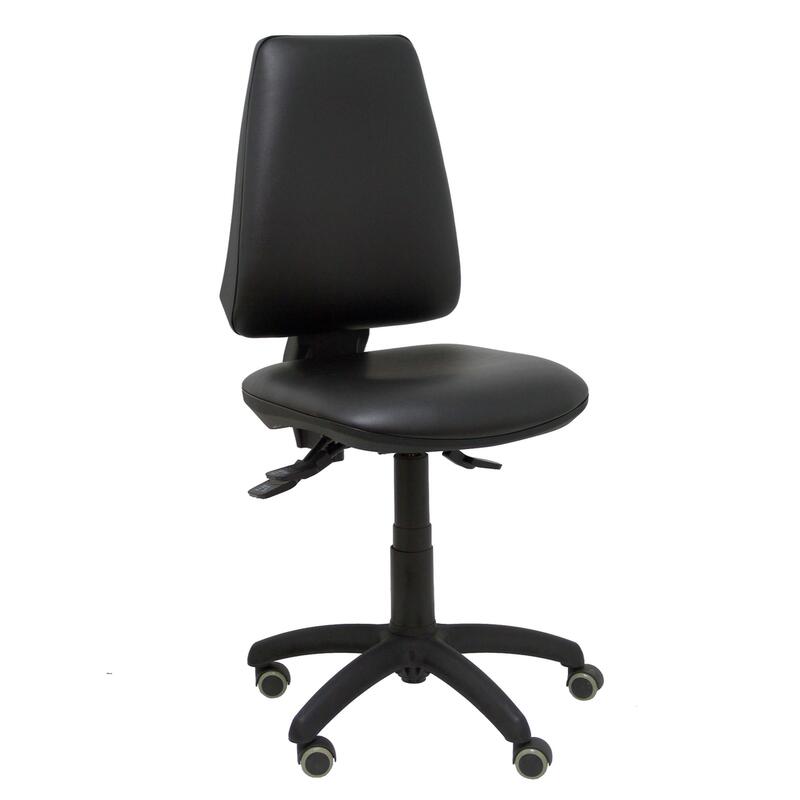 Silla Elche Asincro Similpiel Negro Ruedas De Parq