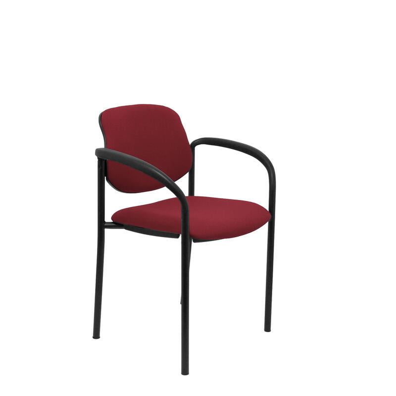 Silla Fija Villalgordo Bali Granate Chasis Negro