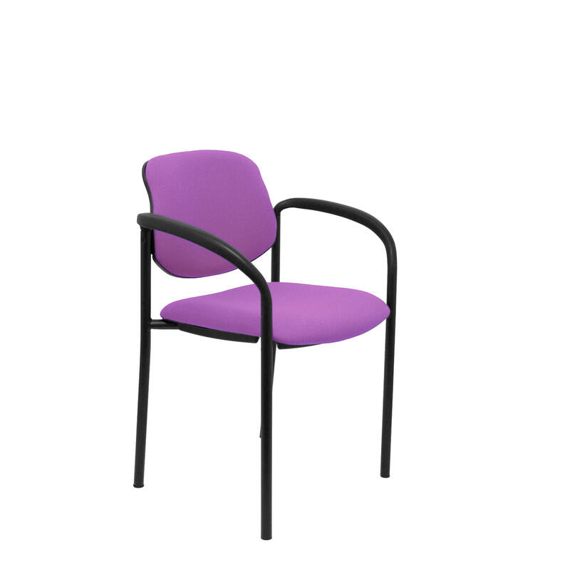 Silla Fija Villalgordo Bali Lila Chasis Negro Con