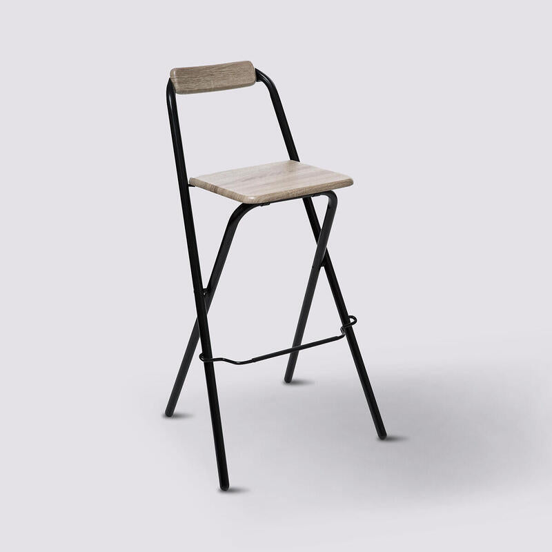 Silla Plegable De Cocina Negra 44x44x79,5cm