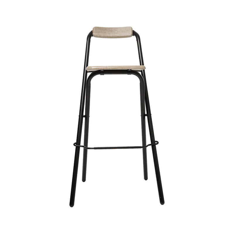Silla Plegable De Cocina Negra 44x44x79,5cm
