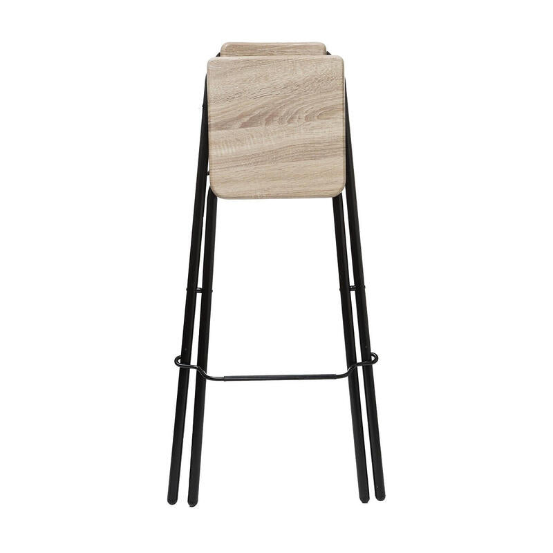 Silla Plegable De Cocina Negra 44x44x79,5cm