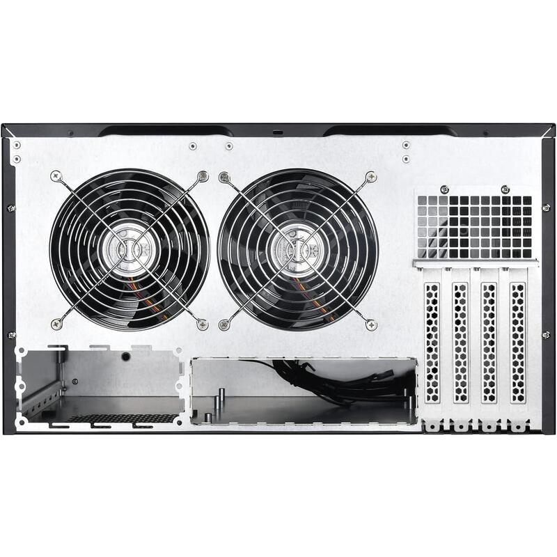 Silverstone Sst-Cs381 V1.1 Caja Atx Midi Tower Negro, Admite Disco Duro Hot Swap De 8 X 3,5 O 2,5 ", Puerta Frontal Con Cerradura, Color: Negro