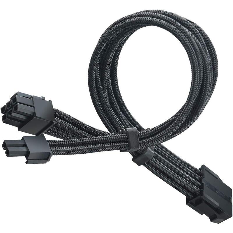 Silverstone Sst-Pp07e-Pcib - Cable Extensor Enfundado 25cm 8pines A Pci-E 6+2