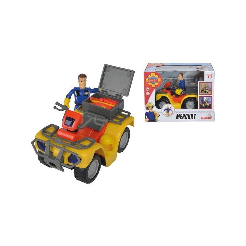 Simba Bombero Sam Mercury Quad Vehículo De Juguete (Incluida La Figura) 109257657