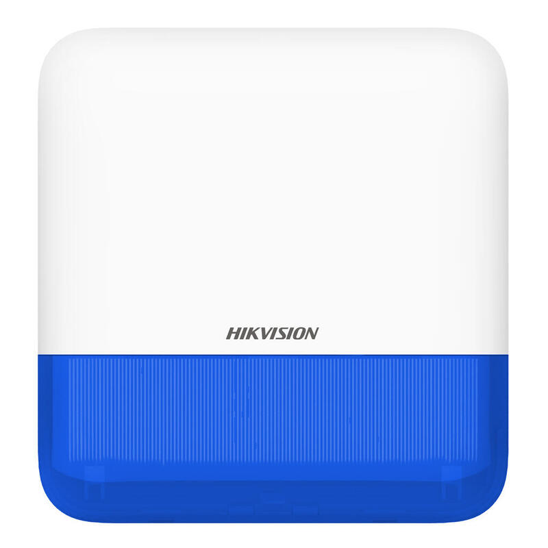 Sirena Inalámbrica De Exterior Compatible 868 Mhz Hikvision Axpro Indicador Azul