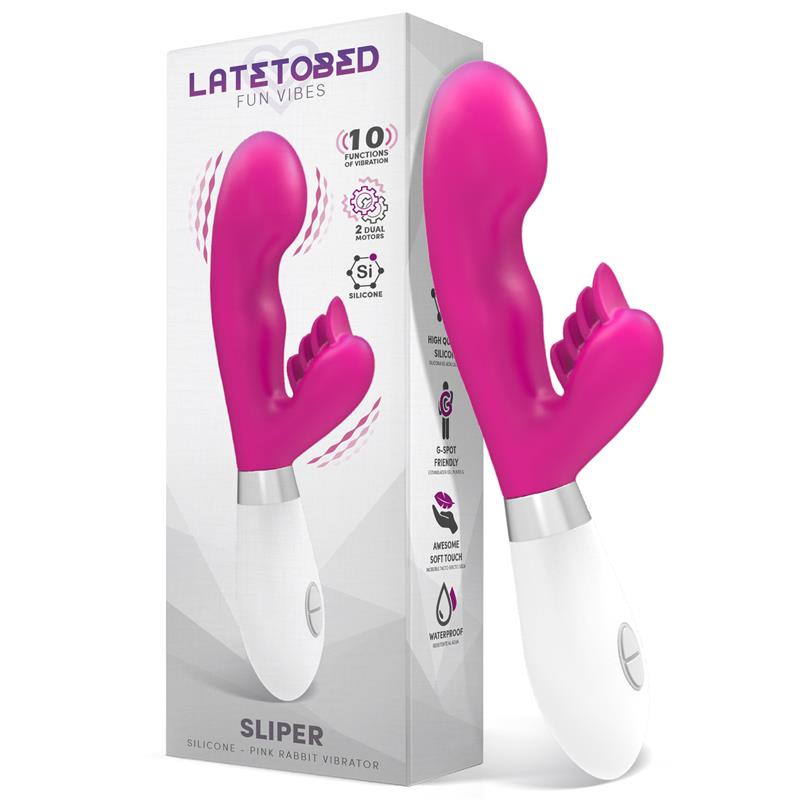 Vibrador Conejito Sliper Silicona Rosa