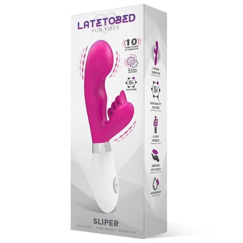 Vibrador Conejito Sliper Silicona Rosa