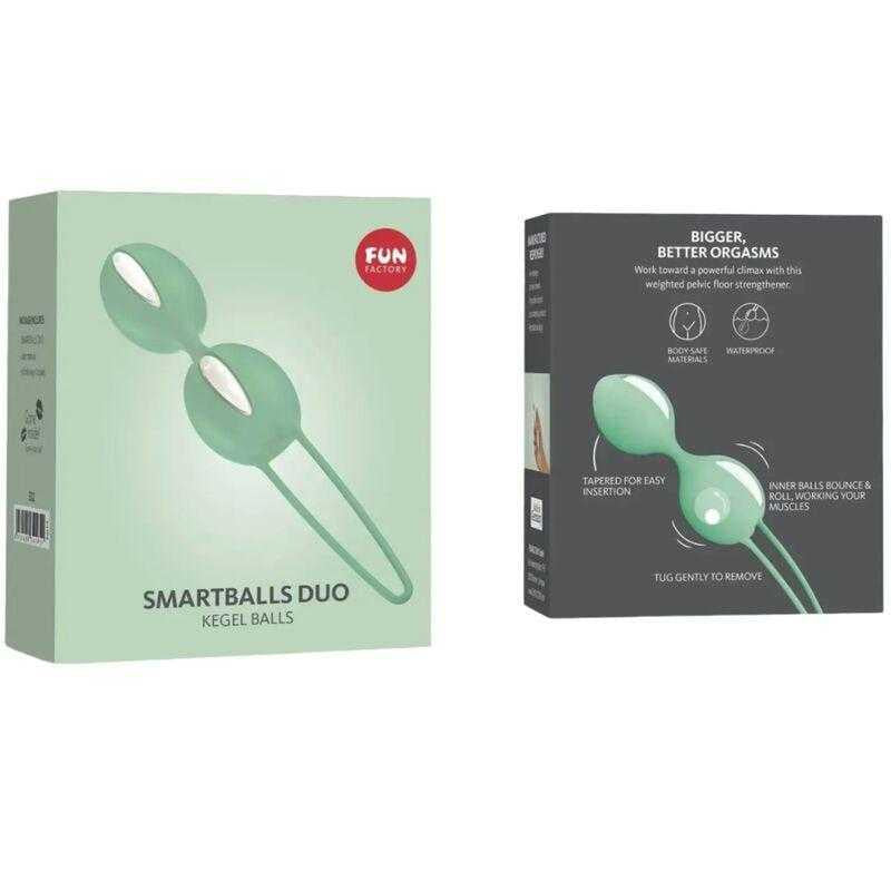 Fun Factory - Smartballs Duo Bolas Pelvicas Blanco / Verde Pistacho