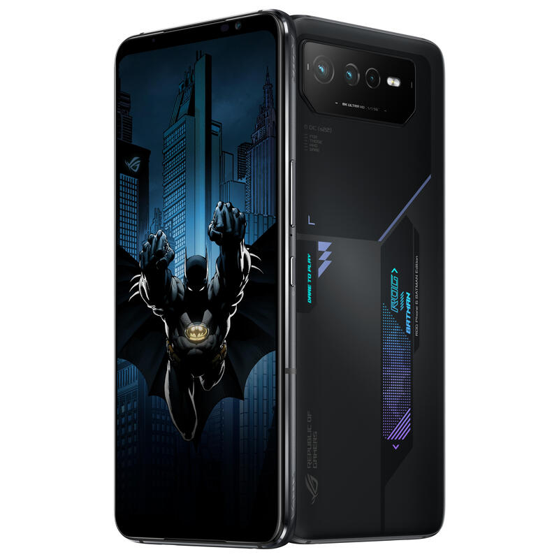 Smartphone Asus Rog Phone 6d Batman Mediatek Mt6983 6.78" Fhd+ 2448x1080 12/256gb 5g Dual Slots Wifi+Bt Nfc 6000mah Android 12.0 Szary