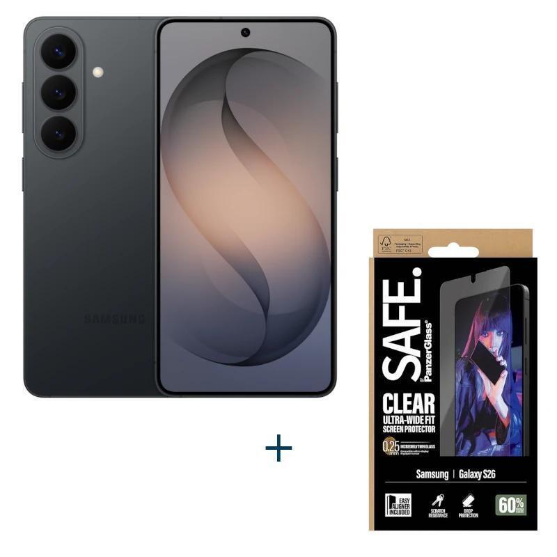 Smartphone Samsung Galaxy S26 5g 256gb Ee Black + Protec Safe