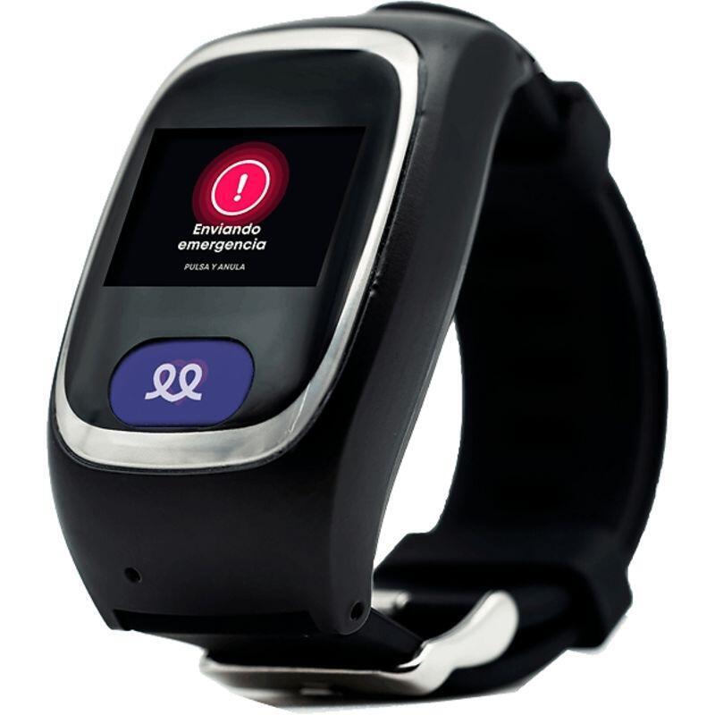 Smartwatch Durcal Teleasistencia Cobertura Dentro Y Fuera De Casa 24h Localización Gps Botón Sos Detección De Caídas Apto Para Ducha Negro