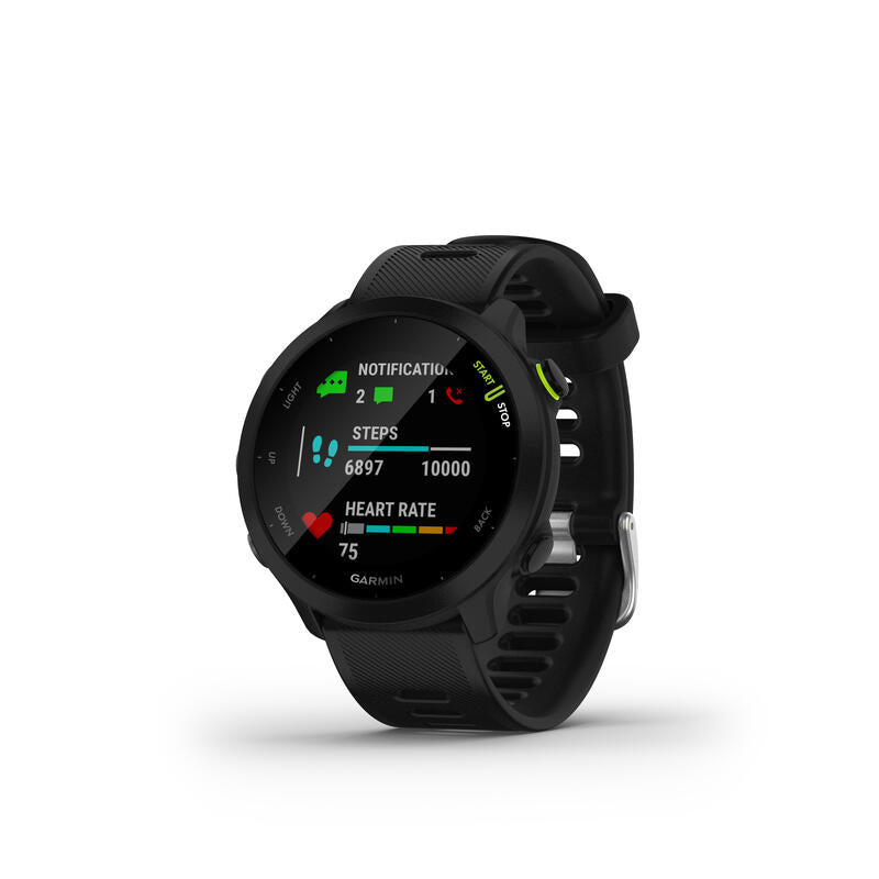 Smartwatch Garmin Forerunner 55/ Notificaciones/ Frecuencia Cardíaca/ Gps/ Negro