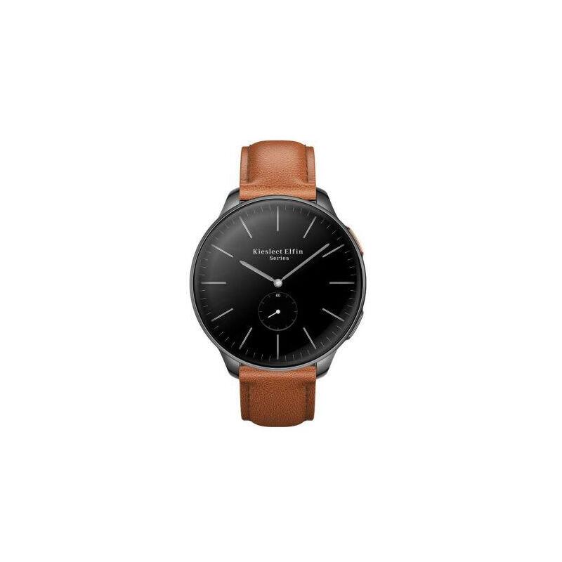 Smartwatch Kieslect Elfin-World'S Thinnest Women'S - 1.32" Amoled · Bat. 280mah · Gps · Metal Negro/Cuero Marrón
