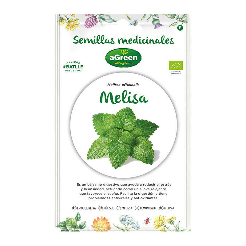 Sobre Con Semillas De Melisa "Medicinal" Eco 857007bolsh Agreen