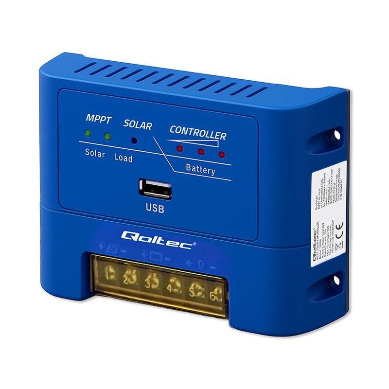 Solarny Regulator Ladowania Mppt 15a Do Zasilania Odbiorników Dc I Ladowania Akumulatorów 12v/24v Agm Gel Lifepo4