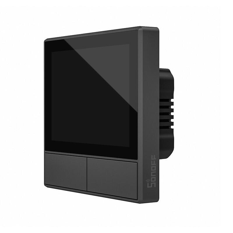 Sonoff Nspanel Negro - Pantalla Inteligente, Centro De Control, Termostato Y Sensor Ambiental
