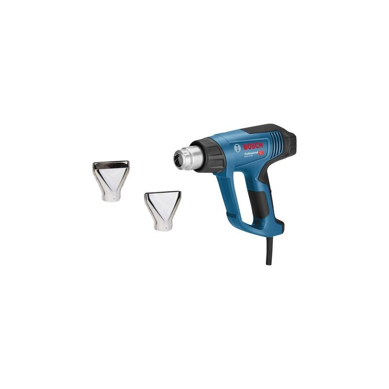 Soplador De Aire Bosch Professional Caliente Ghg 23-66 Kit Professional + 2 Accesorios Azul/Negro, 2.300 Vatios 06012a6300