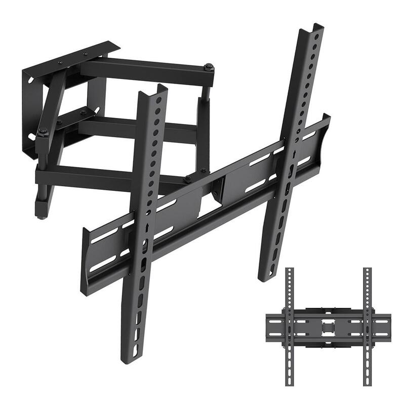 Soporte Colgador Para Tv Maclean, Vesa Máx. 400x400, 32-70", Hasta 40 Kg, Negro, Ajuste De Inclinación +12°~-12° Y Giro +60°~-60°, Mc-192