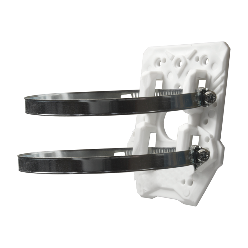 Soporte De Poste - Compatibilidad Universal - Apto Para Uso En Exterior - Pasador De Cables