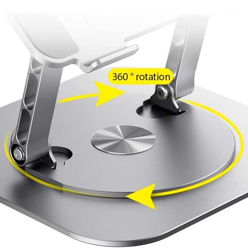 Soporte Giratorio Ls928 Para Tablet Y Ordenador Portátil De Aluminio Gris Oscuro