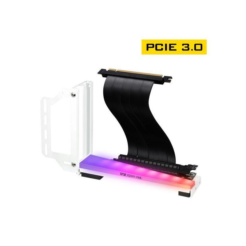 Soporte Tarjeta Grafica Vertical Blanco Argb/ 20cm Pcie 3.0