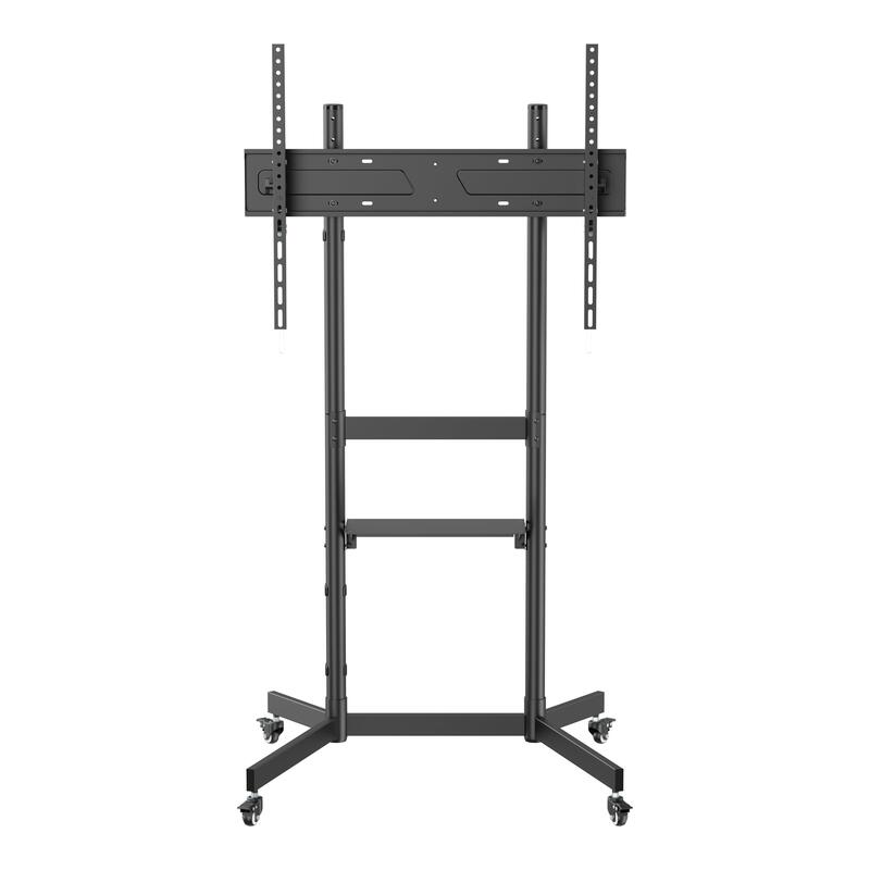 Soporte Techly 623264 De Suelo Con Estante Para Tv Lcd/Led/Plasma 55-100", Negro