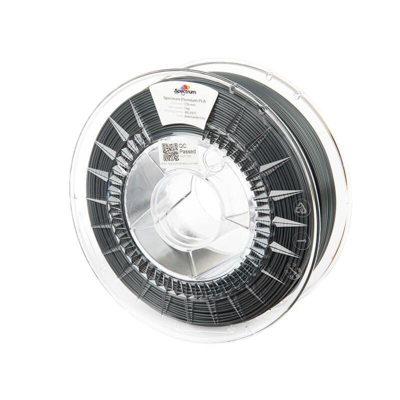 Spectrum 3d Filament / Pla Premium / 1,75mm / Anthracit Gris / Anthrazit Gris/ 1kg