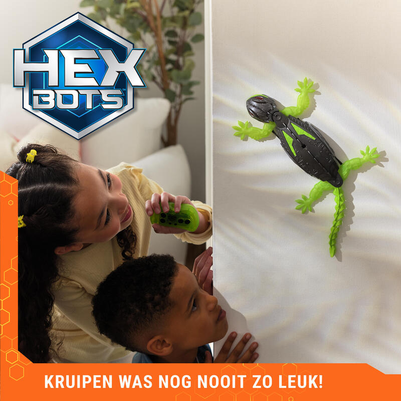 Spin Master Hex Bots - Wall Crawler Gecko, Figura Del Juego 6070281
