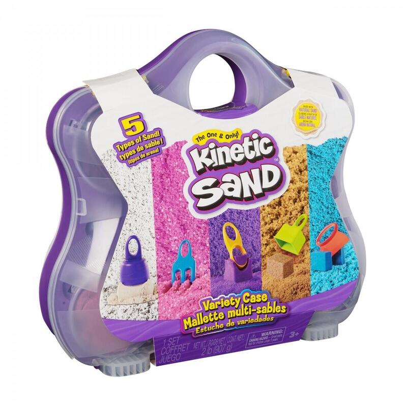 Spin Master Kinetic Sand - Maleta De Juegos De Colores, Arena De Juego 6069784