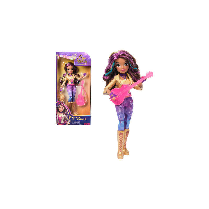 Spin Master Unicorn Academy - Muñeca Disfrazada De Sophia De 24 Cm De Altura, Con Pelo Real, Ropa Y Accesorios Extraíbles 6072669
